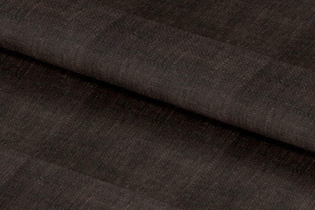 LH2101-37/W6-36667 Dark Brown Solid Linen Shirting Fabric