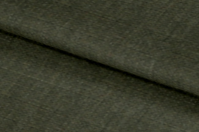 LH2101-40/W6-36670 Khaki Green Solid Linen Shirting Fabric