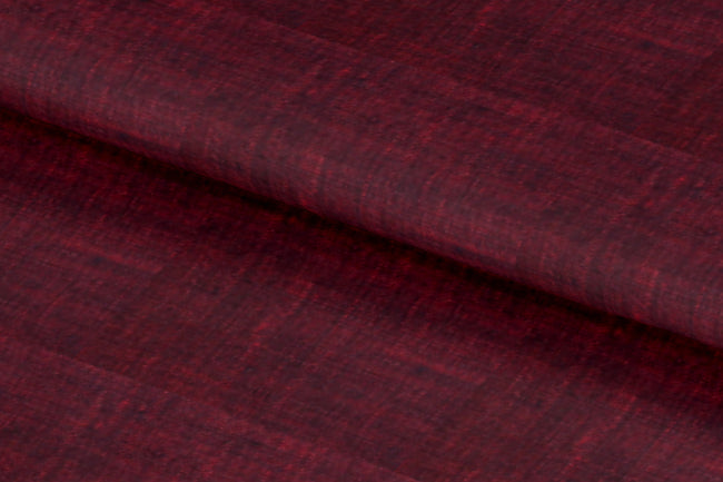 LH2101-43/W6-36673 Maroon Solid Linen Shirting Fabric
