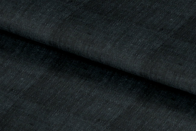 LH2101-48/W6-36678 Dark Grey Solid Linen Shirting Fabric
