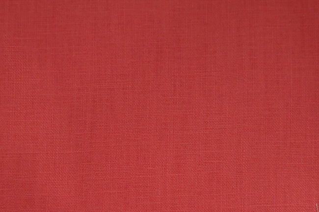 LN/10/M2-21436 Candy Red Linen Plain Vest Fabric