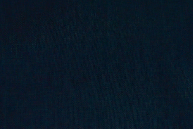 LN/25/M2-21451 Prussian Blue Linen Plain Pants Fabric