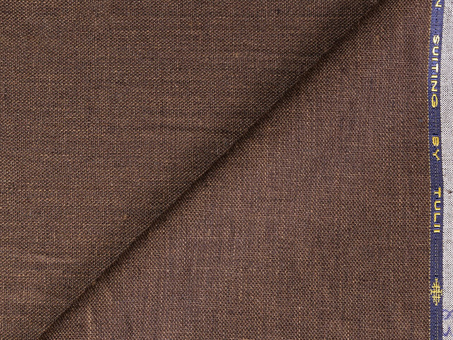 LTL 04/T3-23168 Chocolate Brown Linen Pants Fabric