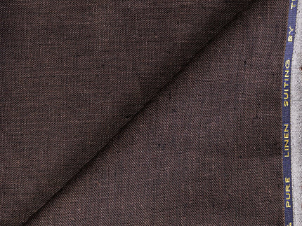 LTL 05/T3-23169 Dark Brown Linen Suit Fabric