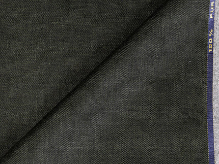 LTL 07/T3-23171 Dark Green Linen Suit Fabric