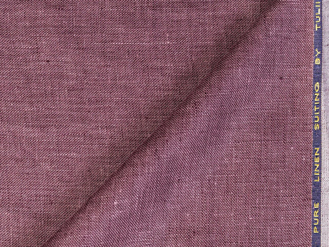LTL 09/T3-23173 Dark Mauve Linen Pants Fabric