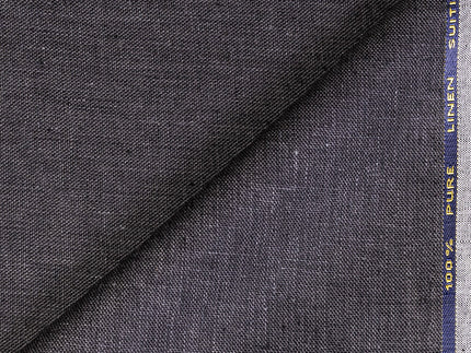 LTL 17/T3-23181 Charcoal Grey Linen Suit Fabric
