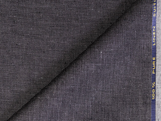 LTL 17/T3-23181 Charcoal Grey Linen Suit Fabric