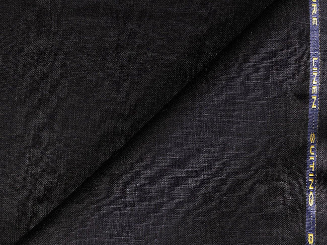 LTL 24/T3-23188 Black Linen Pants Fabric