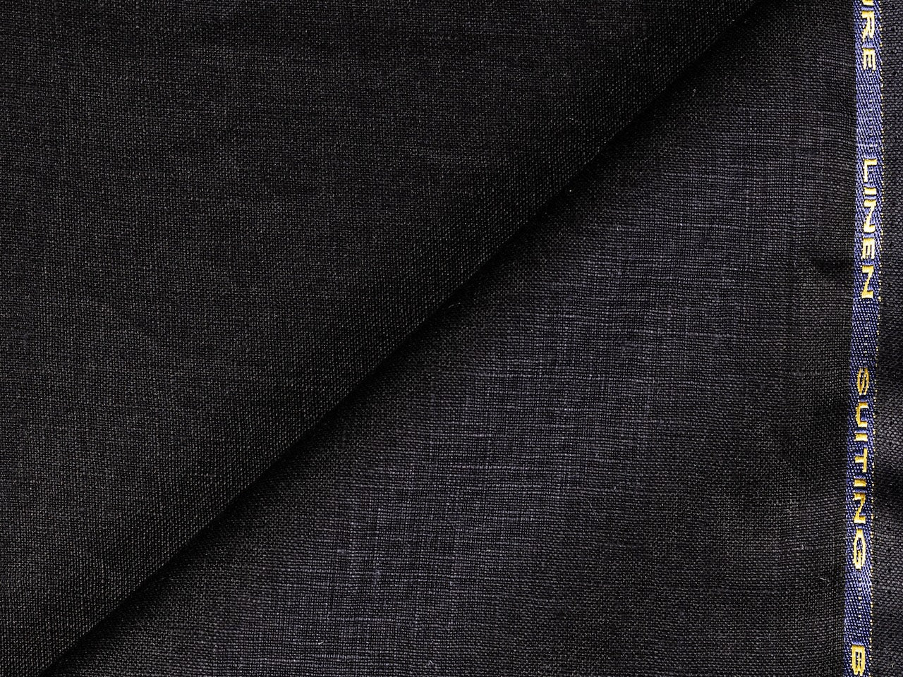 LTL 24/T3-23188 Black Linen Vest Fabric