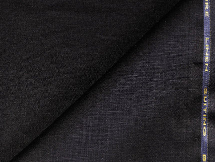 LTL 24/T3-23188 Black Linen Suit Fabric