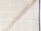 LTL 33/T3-23140 Beige Check Linen Pants Fabric