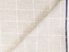 LTL 33/T3-23140 Beige Check Linen Pants Fabric