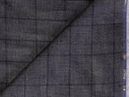 LTL 37/T3-23144 Charcoal Grey Check Linen Pants Fabric