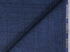 LTL 45/T3-23154 Navy Blue With Black Check Linen Suit Fabric