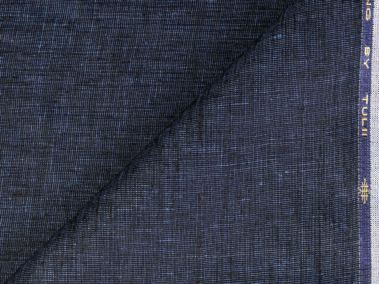 LTL 52/T3-23160 Navy Linen Suit Fabric