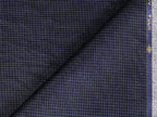 LTL 55/T3-23163 Midnight Blue Houndstooth Linen Suit Fabric