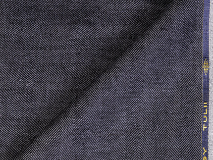 LTL 58/T3-23198 Grey Herringbone Linen Suit Fabric