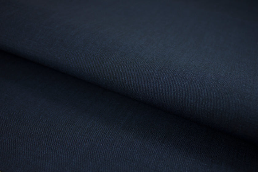 P-697/5685 Fine Cotton Texture-Navy Blue Shirting Fabric