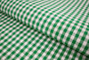 P-725/5887 Fine Cotton Green and White Checks Shirting Fabric