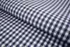 P-728/5890 Fine Cotton Navy Blue and White Checks Shirting Fabric