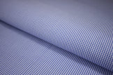 P-734/5896 Fine Cotton Blue and White Small Checks Shirting Fabric