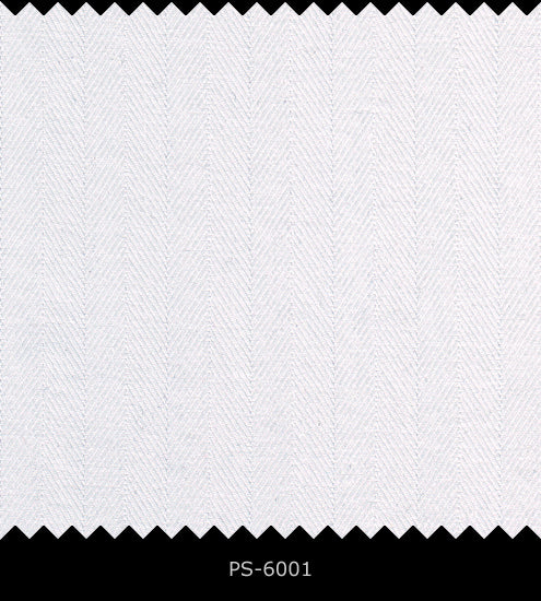 S6001/N3-34550 White Herringbone Fine Giza Cotton Shirting Fabric
