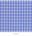 S6043/N3-34612 Blue with White Check Fine Giza Cotton Shirting Fabric