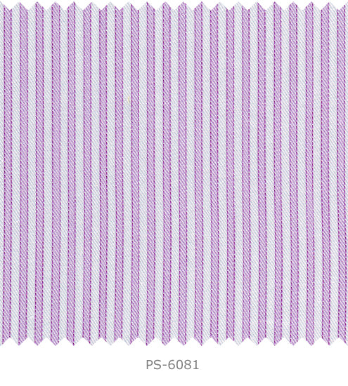 S6081/N3-34623 White with Pink Stripe Fine Giza Cotton Shirting Fabric