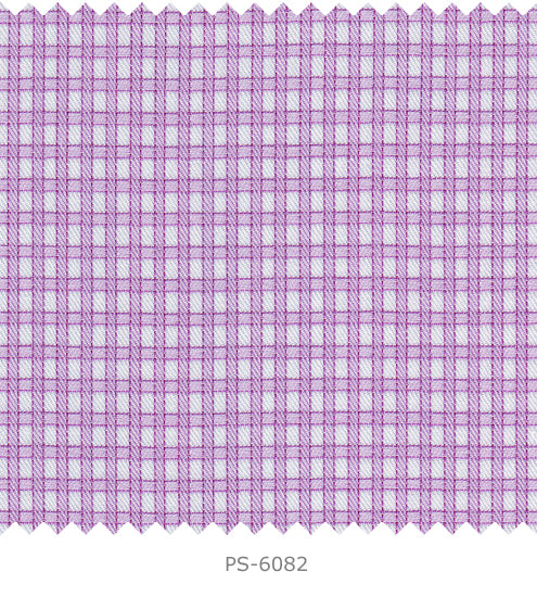 S6082/N3-34624 White with Pink Check Fine Giza Cotton Shirting Fabric