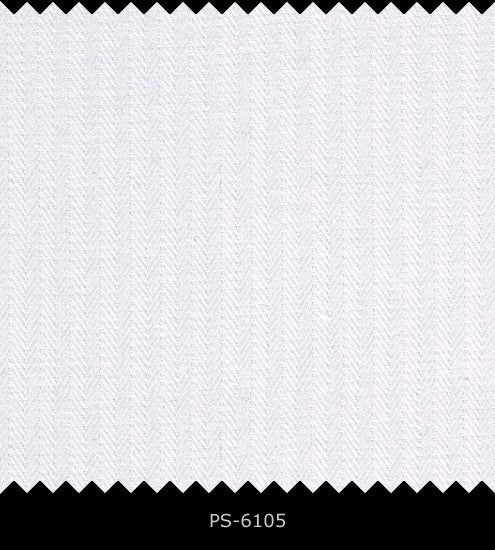S6105/N3-34459 White Fishbone Fine Giza Cotton Shirting Fabric