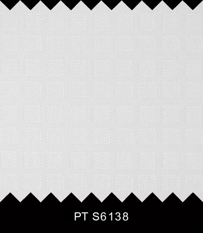 S6138/N3-34401 White Small Check Fine Giza Cotton Shirting Fabric