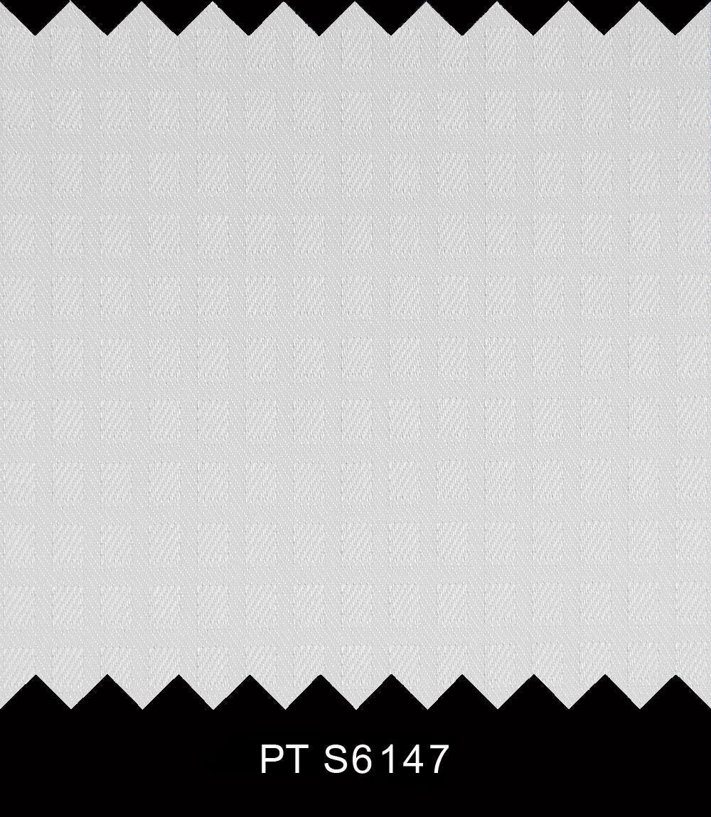 S6147/N3-34410 White Square Design Fine Giza Cotton Shirting Fabric