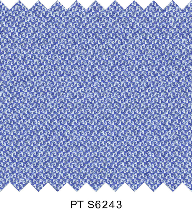 S6243/N3-34531 Blue Texture Textured Fine Giza Cotton Shirting Fabric