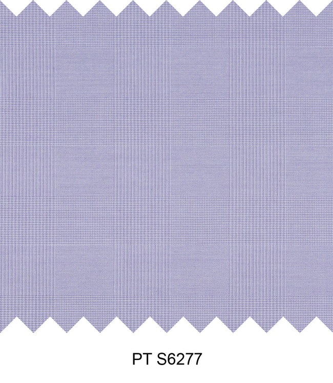 S6277/N3-34435 Light Purple Windowpane Fine Giza Cotton Shirting Fabric