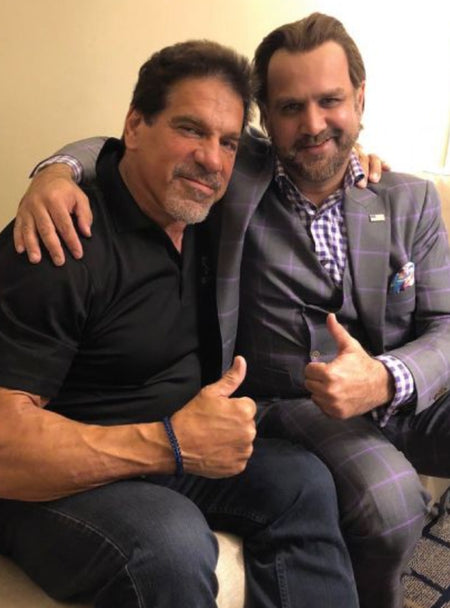 Sam Surin with Celebrity Lou Ferrigno