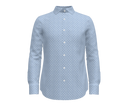 Light Blue with Navy Small Dot Pattern Shirt