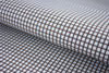 T-548/5737 Fine Cotton Brown Check On White Shirting Fabric