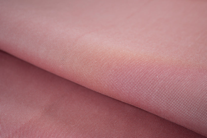 T-576/5763 Fine Cotton Oxford-Folly Red Shirting Fabric