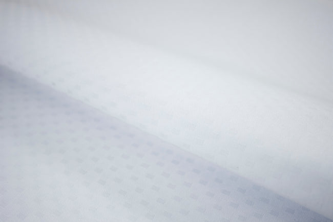 T-590/5921 Fine Cotton White Selfchecks Shirting Fabric