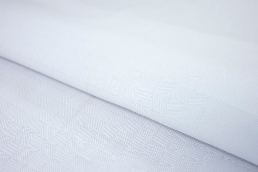 T-604/5770 Fine Cotton White Check Shirting Fabric