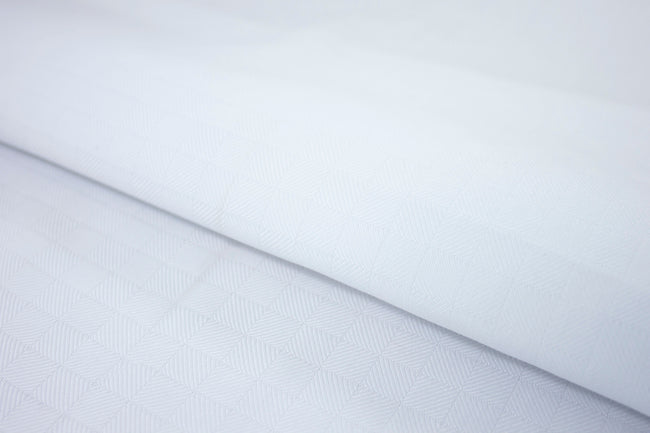 T-604/5770 Fine Cotton White Check Shirting Fabric