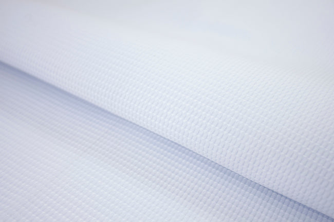 T-619/5773 Fine Cotton Self Tone White Check Shirting Fabric
