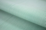 T-628/5777 Fine Cotton Green Stripe Shirting Fabric