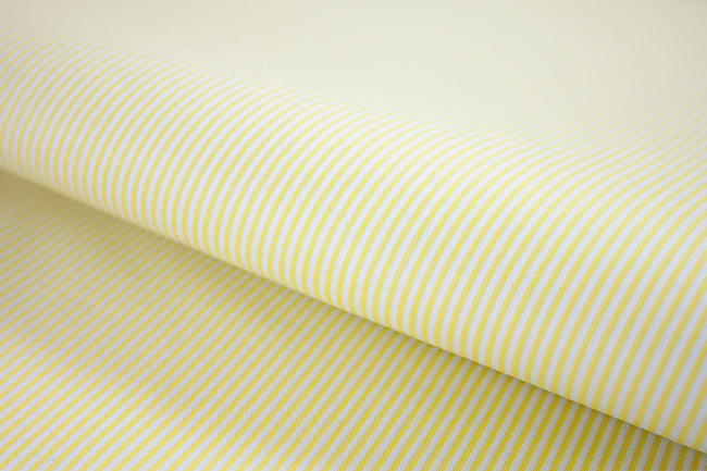 T-630/5779 Fine Cotton Yellow Stripe Shirting Fabric