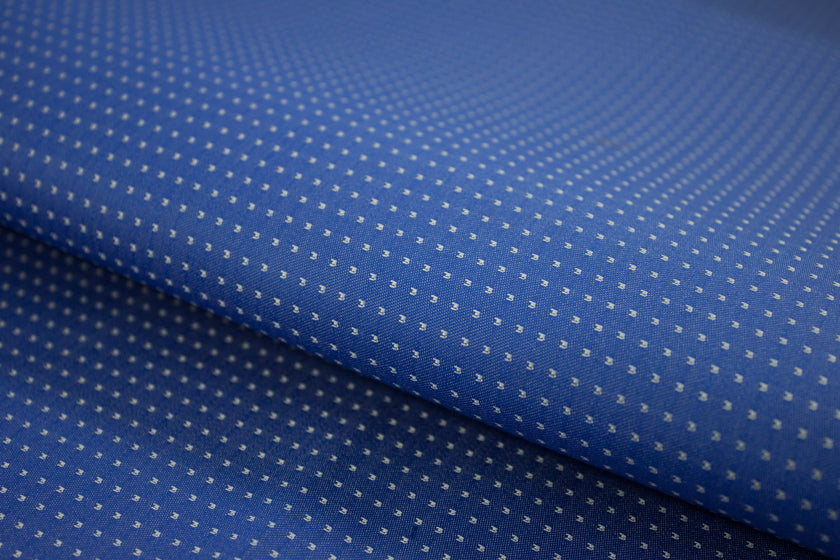 T-639/5785 Fine Cotton Navy Blue Texture Shirting Fabric