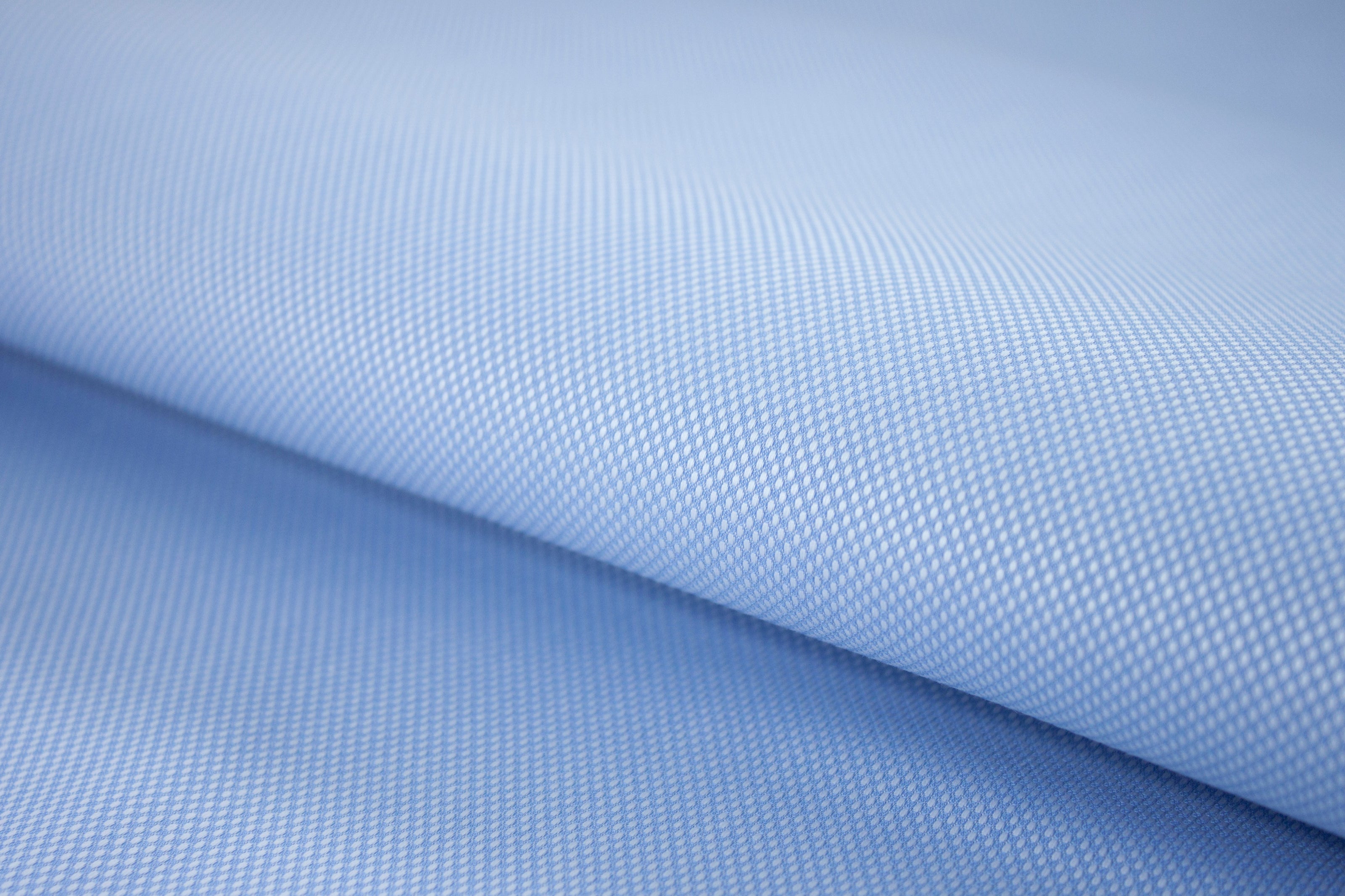 T-645/5948 Fine Cotton Light Blue In Birdseye Texture Shirting Fabric