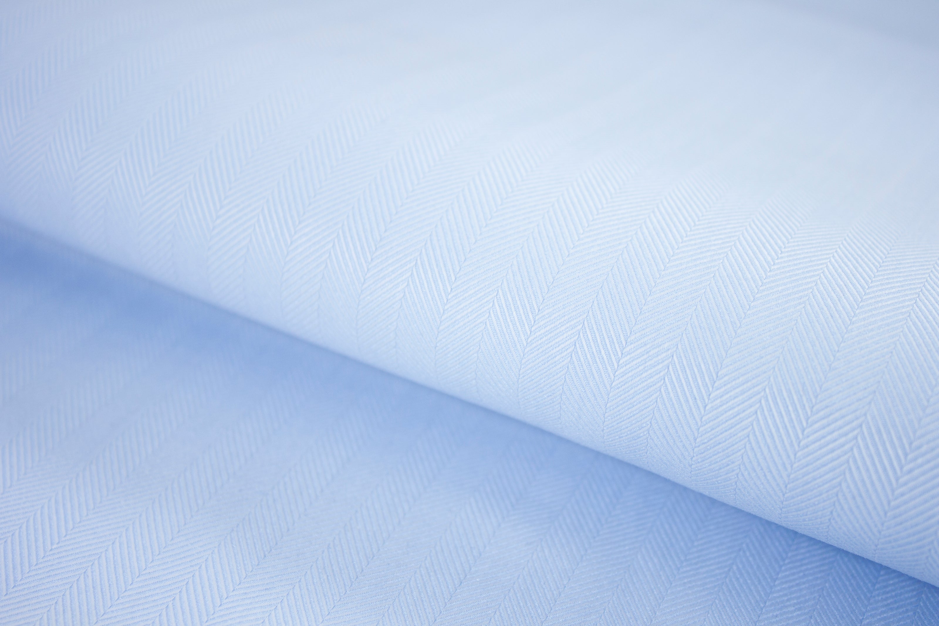 T-653/5790 Fine Cotton Baby Blue Herringbone Shirting Fabric