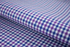 T-756/5808 Fine Cotton Purple And Blue Check Shirting Fabric