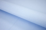 T-791/5827 Fine Cotton Light Blue Netted Check Shirting Fabric
